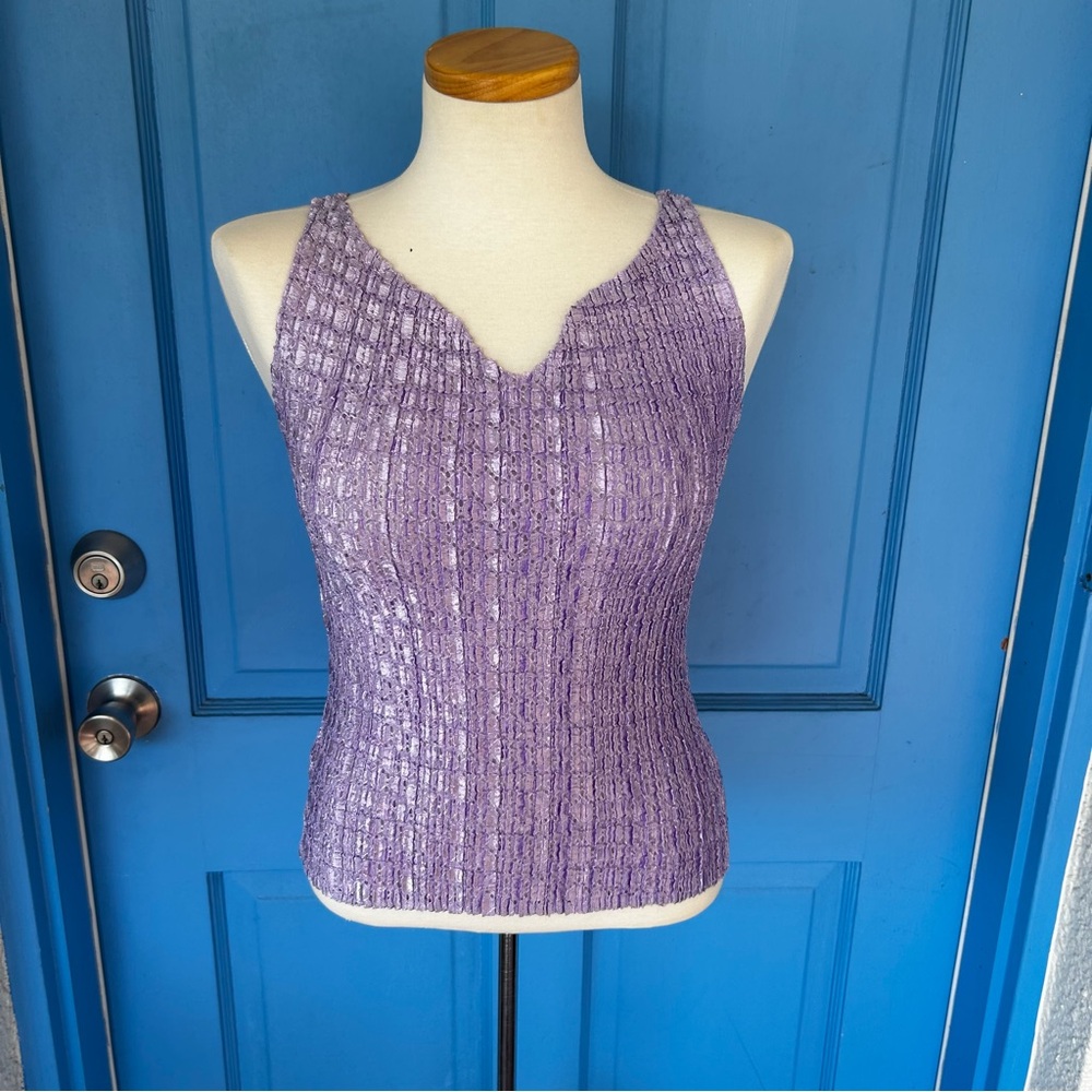 Vintage Purple Y2K Stretchy Top